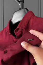 Turbo Self Lining Long Sleeve Cotton Casual Shirt